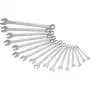 HAZET 600N/17N Kombinuotų raktų rinkinys, 17 vnt., 6-24 mm, chromvanadis, DIN 3113