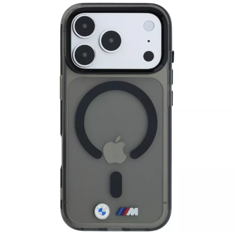 BMW M IML blizgus metalinis logotipas ir apvadai MagSafe dėklas, skirtas iPhone 18 Pro / 17 Pro - juodas