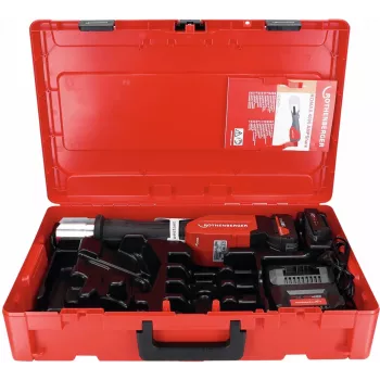 ROTHENBERGER ROMAX 4000 Basic Set belaidė presavimo mašina su AMPShare 18V 4.0Ah ir 2.0Ah baterijomis bei įkrovikliu