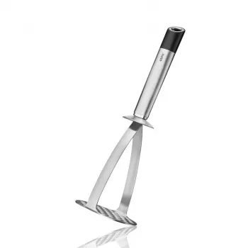 GEFU Potato Masher PRIMELINE nerūdijančio plieno bulvių grūstuvas su ergonomiška rankena, tinka plauti indaplovėje