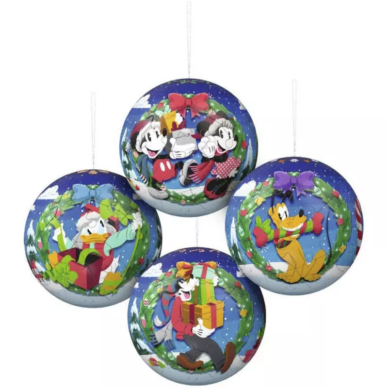Ravensburger 3D Puzzleball Disney Kalėdiniai rutuliai (2 x 27 dalys)