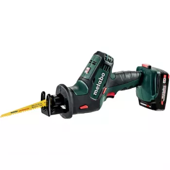 Metabo SSE 18 LTX Compact belaidis pjūklas su pjovimo disku (2x 2,0 Ah Li-Ion, metaBOX 145 L)