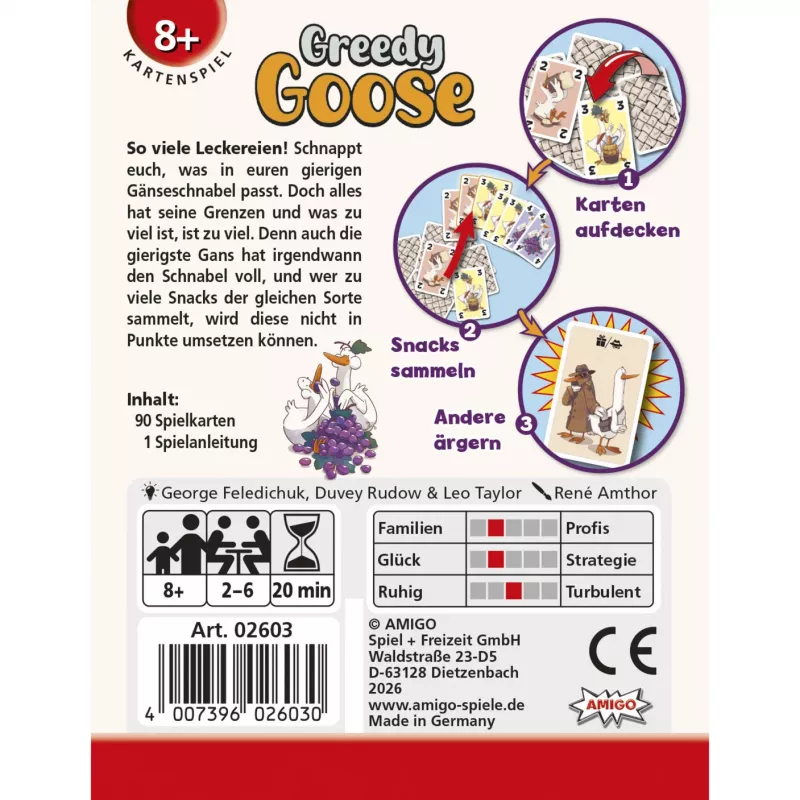 AMIGO Greedy Goose vaikų stalo žaidimas 2-4 žaidėjams nuo 5 metų