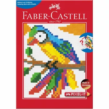 FABER-CASTELL Pixel-it spalvinimo knyga su 32 motyvais (201572)