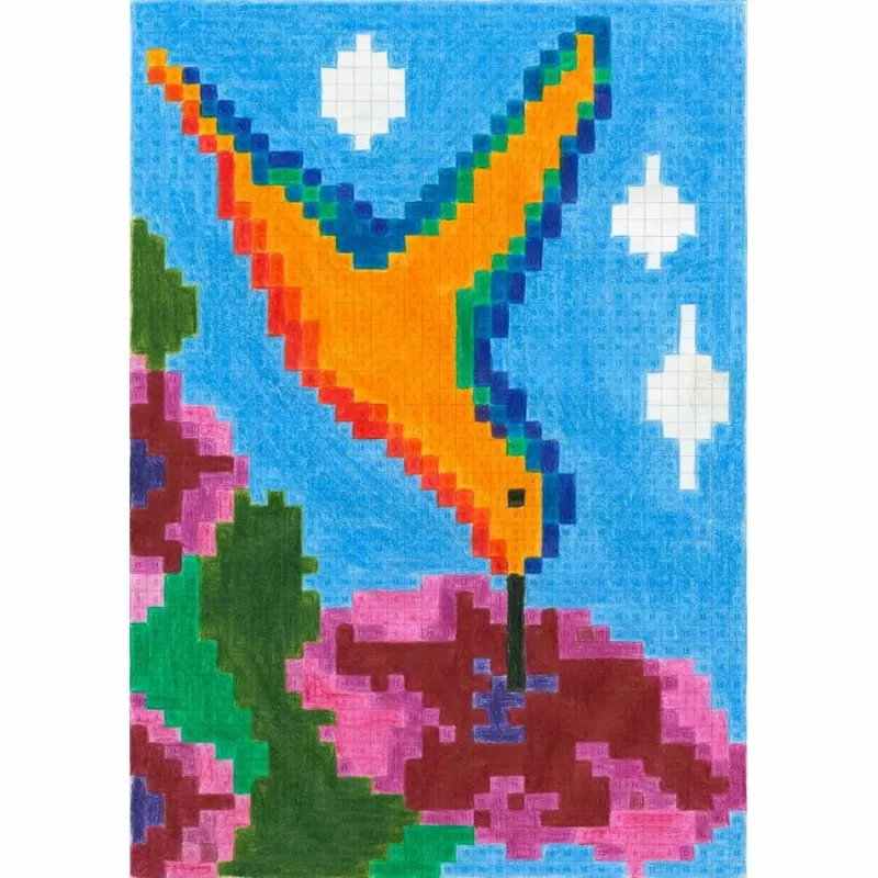 FABER-CASTELL Pixel-it spalvinimo knyga su 32 motyvais (201572)