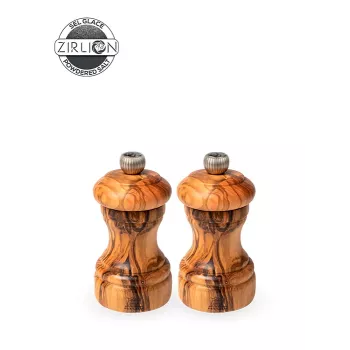 Peugeot Bistro pipirų ir druskos malūnėlių rinkinys, alyvmedžio mediena, 10 cm, Duo