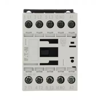 Eaton DILM9-10 24 V DC 3 polių galios kontaktoriai, 9 A AC-3, 4 kW, 1 NO pagalbinis kontaktas