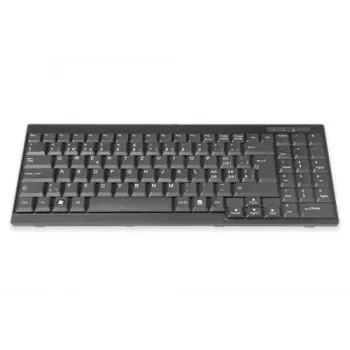 DIGITUS DS-72000CH šveicariško išdėstymo klaviatūra TFT KVM konsolėms, USB, juoda