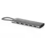 DIGITUS USB-C dokavimo stotis, 11 prievadų, trigubas ekranas, 100W PD
