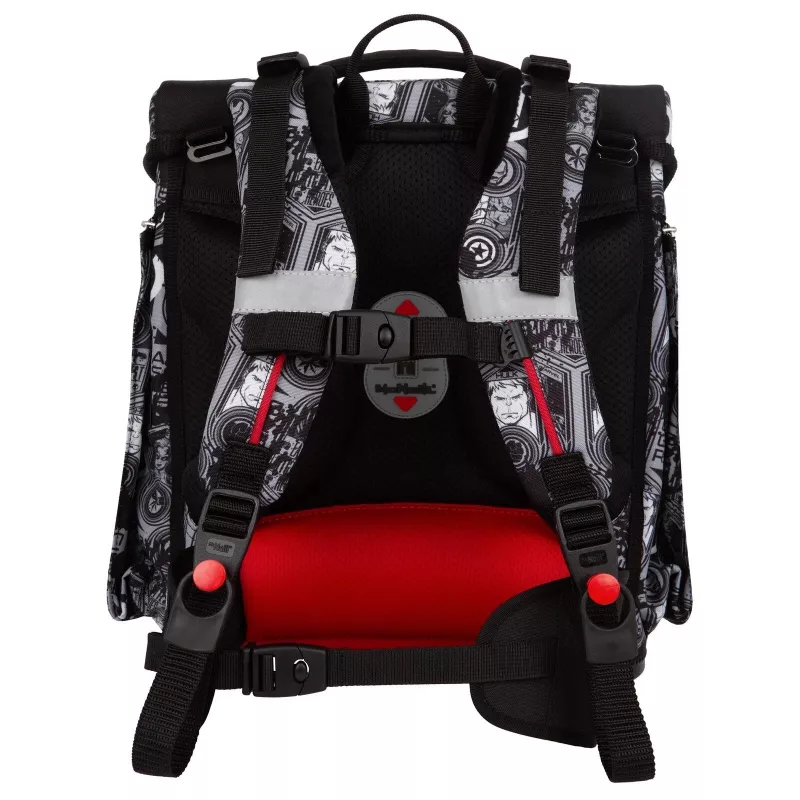 McNeill PERFECTO 5 dalių mokyklinė kuprinė su sportine kuprine Marvel Avengers
