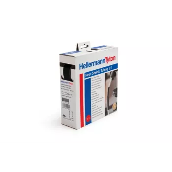 HellermannTyton HIS-PACK termiškai susitraukiantis vamzdelis 2:1 nuo 19,1 mm iki 9,5 mm juodas 5 m 300-31900
