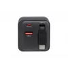 ALLNET 65W GaN USB-C PD sieninis įkroviklis su Quick Charge 3.0, 2x USB-C ir 1x USB-A