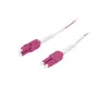 SYNERGY21 OM4 LC-LC duplex Uniboot Push-Pull šviesolaidžio trumpiklis, 5 m, aqua, LSZH, 2 mm