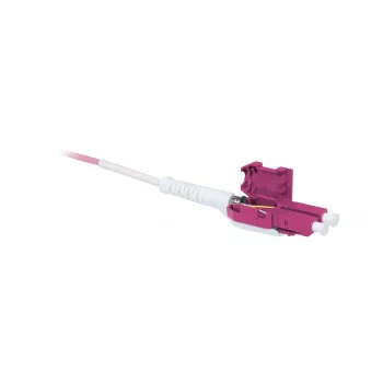 SYNERGY21 OM4 LC-LC duplex Uniboot Push-Pull šviesolaidžio trumpiklis, 5 m, aqua, LSZH, 2 mm