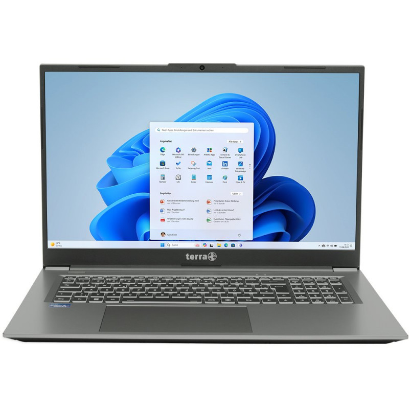 WORTMANN AG TERRA MOBILE 1717R US - 17,3 colio Full HD IPS nešiojamas kompiuteris, Intel Core i5-10210U, 8GB RAM, 250GB NVMe SSD, Windows 10 Pro, JAV klaviatūra
