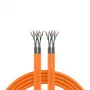 EFB Elektronik INFRALAN Cat.7 1000 AWG23 S/FTP 2x4P CPR Eca Orange 100m montavimo kabelis