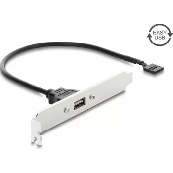 Delock USB 2.0 lizdo laikiklis su 1 x EASY USB Type-A prievadu