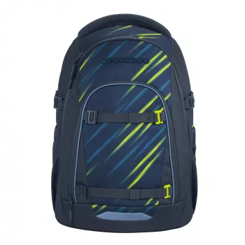 COOCAZOO MATE 30L Fast Lime kuprinė - perdirbto PET, ergonomiška mokyklinė kuprinė nešiojamam kompiuteriui