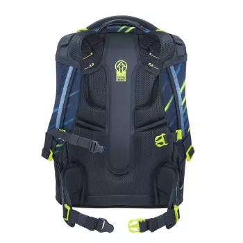 COOCAZOO MATE 30L Fast Lime kuprinė - perdirbto PET, ergonomiška mokyklinė kuprinė nešiojamam kompiuteriui