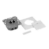 LOGILINK Cat.6A sieninis lizdas 2xRJ45 STP, vertikalus, signalinės baltos spalvos