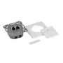LOGILINK Cat.6A sieninis lizdas 2xRJ45 STP, vertikalus, signalinės baltos spalvos