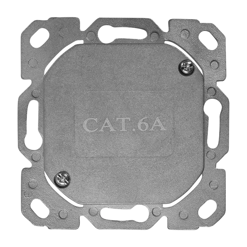 LOGILINK Cat.6A sieninis lizdas 2xRJ45 STP, vertikalus, signalinės baltos spalvos