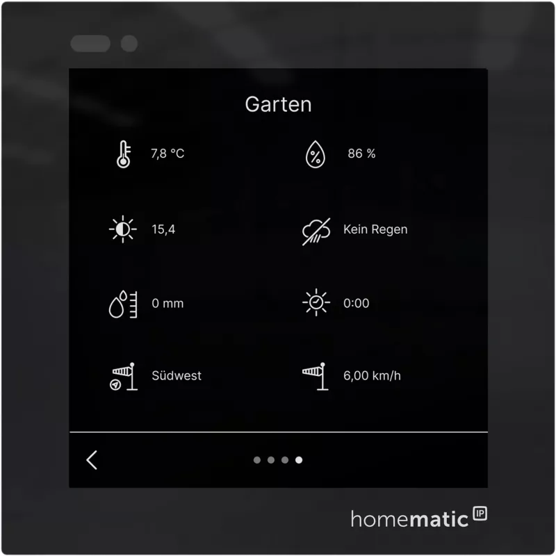 Homematic IP Glasdisplay - plus išmanusis sieninis termostatas