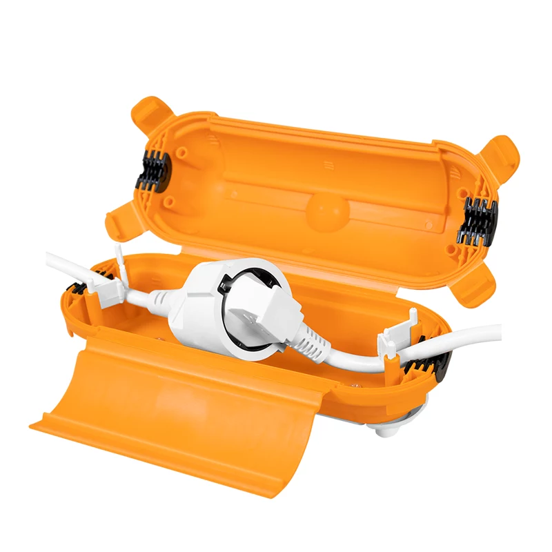 LogiLink LPS239 lauko ilgintuvo rinkinys su apsaugine dėže, 10 m, Schuko, IP44, juoda
