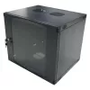 LogiLink 19 inch sieninis vienos sekcijos kabinetas 6U, plokščios pakuotės, juodas (RAL 9005)