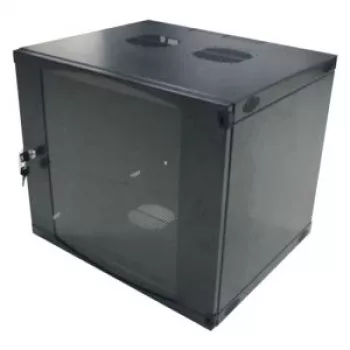 LogiLink 19 inch sieninis vienos sekcijos kabinetas 6U, plokščios pakuotės, juodas (RAL 9005)