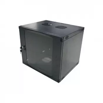LogiLink 19 inch sieninis vienos sekcijos kabinetas 6U, plokščios pakuotės, juodas (RAL 9005)