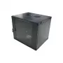 LogiLink 19 inch sieninis vienos sekcijos kabinetas 6U, plokščios pakuotės, juodas (RAL 9005)
