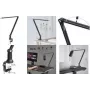 LogiLink mikrofoninė svirtis (boom arm), 840 mm, juoda, pilnai reguliuojama 360° sukimu, stalo spaustuvu, plieninė