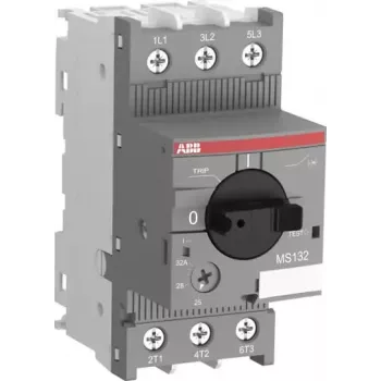 ABB MS132-25 variklio apsaugos automatinis jungiklis, 3 poliai, 25A, terminis-magnetinis