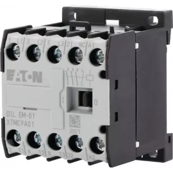 Eaton DILEM-01-G Mini kontaktorius, 3 polių, 1 NC, 24 V DC ritė, 4 A AC-3