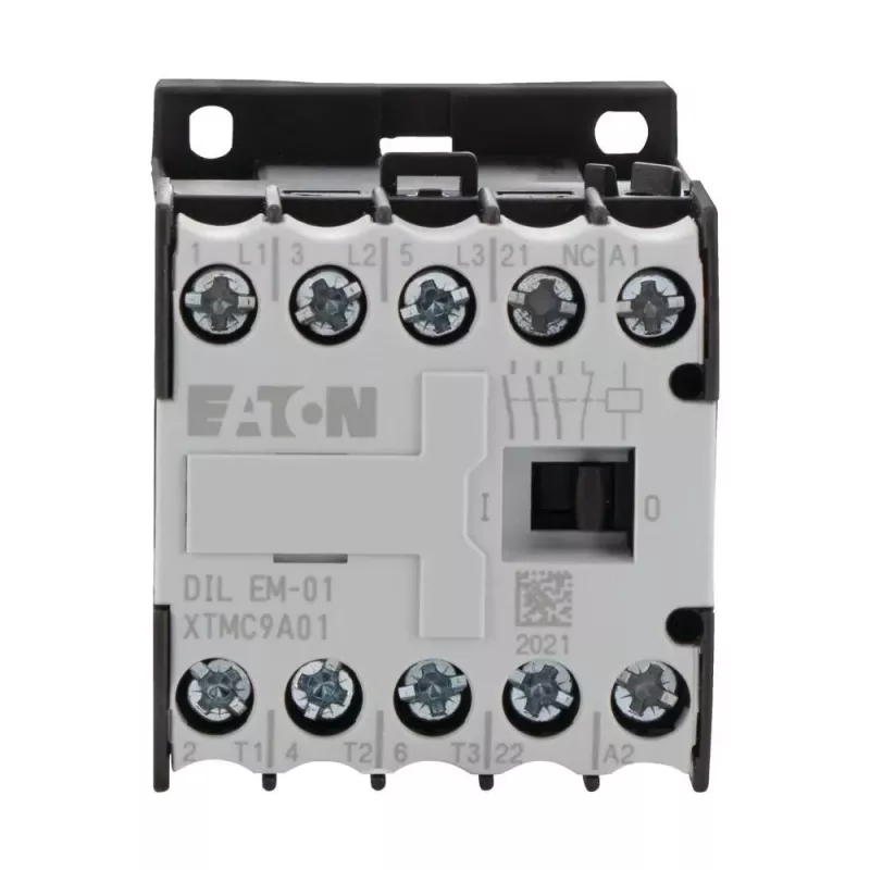 Eaton DILEM-01-G Mini kontaktorius, 3 polių, 1 NC, 24 V DC ritė, 4 A AC-3
