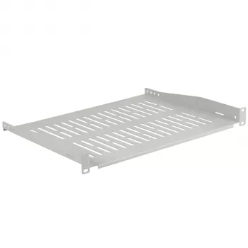 EFB Elektronik 19 inch 1U fiksuota lentyna, 350 mm gylio, 10 kg apkrova, šviesiai pilka RAL 7035