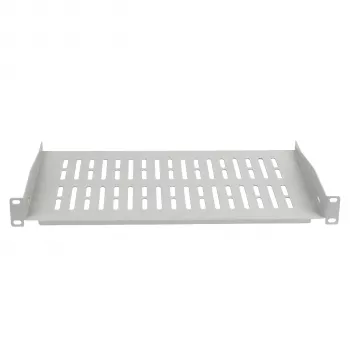 EFB Elektronik 19 inch 1U fiksuota lentyna, 350 mm gylio, 10 kg apkrova, šviesiai pilka RAL 7035