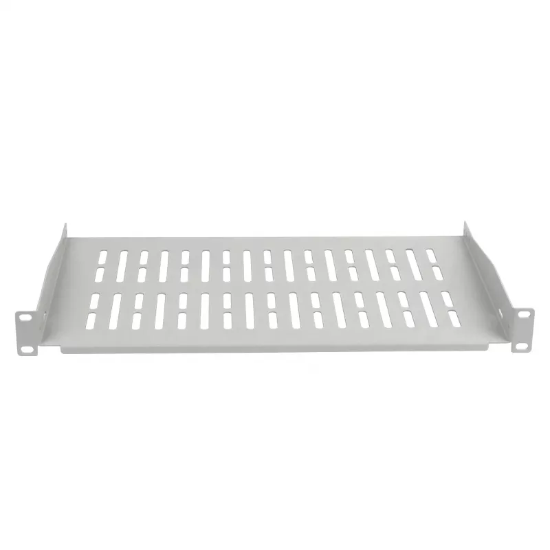 EFB Elektronik 19 inch 1U fiksuota lentyna, 350 mm gylio, 10 kg apkrova, šviesiai pilka RAL 7035
