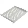 EFB Elektronik 19 inch 1U fiksuota lentyna, 350 mm gylio, 10 kg apkrova, šviesiai pilka RAL 7035