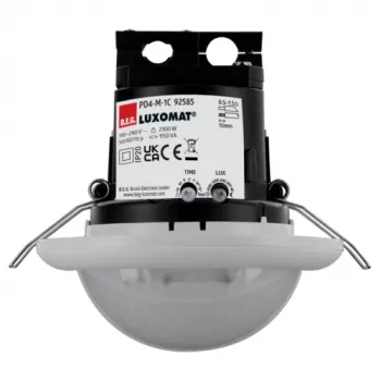 BEG LUXOMAT PD4-M-1C-DE lubų įleidžiamas PIR buvimo detektorius, 230 V, 2300 W, baltas