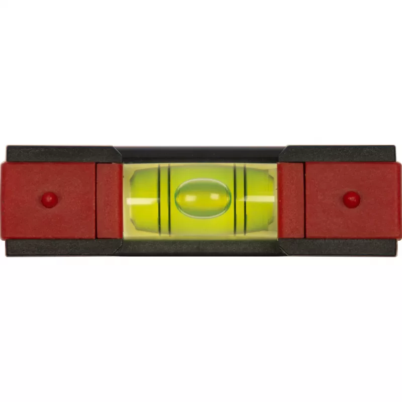 WIHA Mini Spirit Level Pocket 8 cm pilka/raudona su magnetu