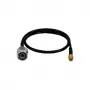 LogiLink WL0104 WLAN pigtail kabelis, N-Type į RP-SMA, 0,5 m, juodos spalvos