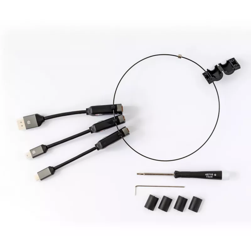 Kindermann HDMI Adapter Ring 4K60 - aliumininis