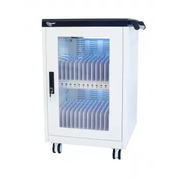 ALLNET CX30-30W 30 įrenginių įkrovimo spinta su 30 USB-A prievadų, 360W bendra galia, užrakinamas plieninis korpusas, 30W vienam įrenginiui