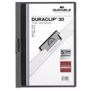 DURABLE DURACLIP 30 A4 segtuvas su sąvaržėle, mėlynas