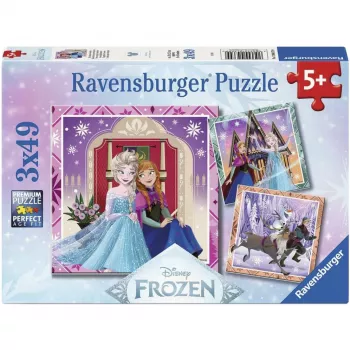 Ravensburger Disney Frozen 2 vaikų dėlionės rinkinys - 3x49 dėlionės dalys