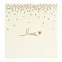 Goldbuch Raining Hearts smėlio spalvos fotoalbumas, 60 baltų puslapių, kieti viršeliai, PU viršelis, 31x30 cm