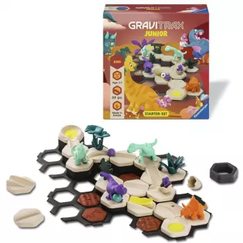 RAVENSBURGER GraviTrax Junior Starter Set S Dino - 102 dalių rutuliukų trasa nuo 3 metų