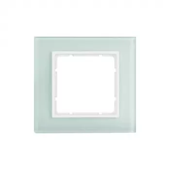 Berker B.7 Glass 1-Gang dangtelio rėmelis Polar White